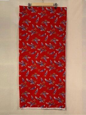 1 yard Moda Classic Bluebonnets floral red blue 100% cotton fabric